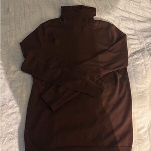 Talbots Rich Brown Turtleneck Sweater